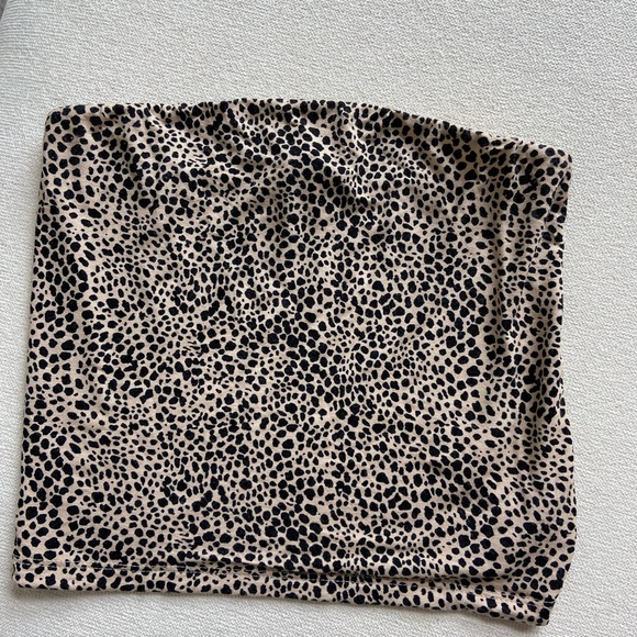 Cheetah Print Tube Top - Picture 2 of 5